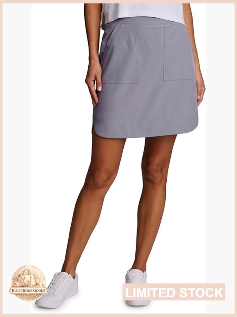 Quick Dry Woven Skort with Pockets for Tennis Golf Pickleball Running